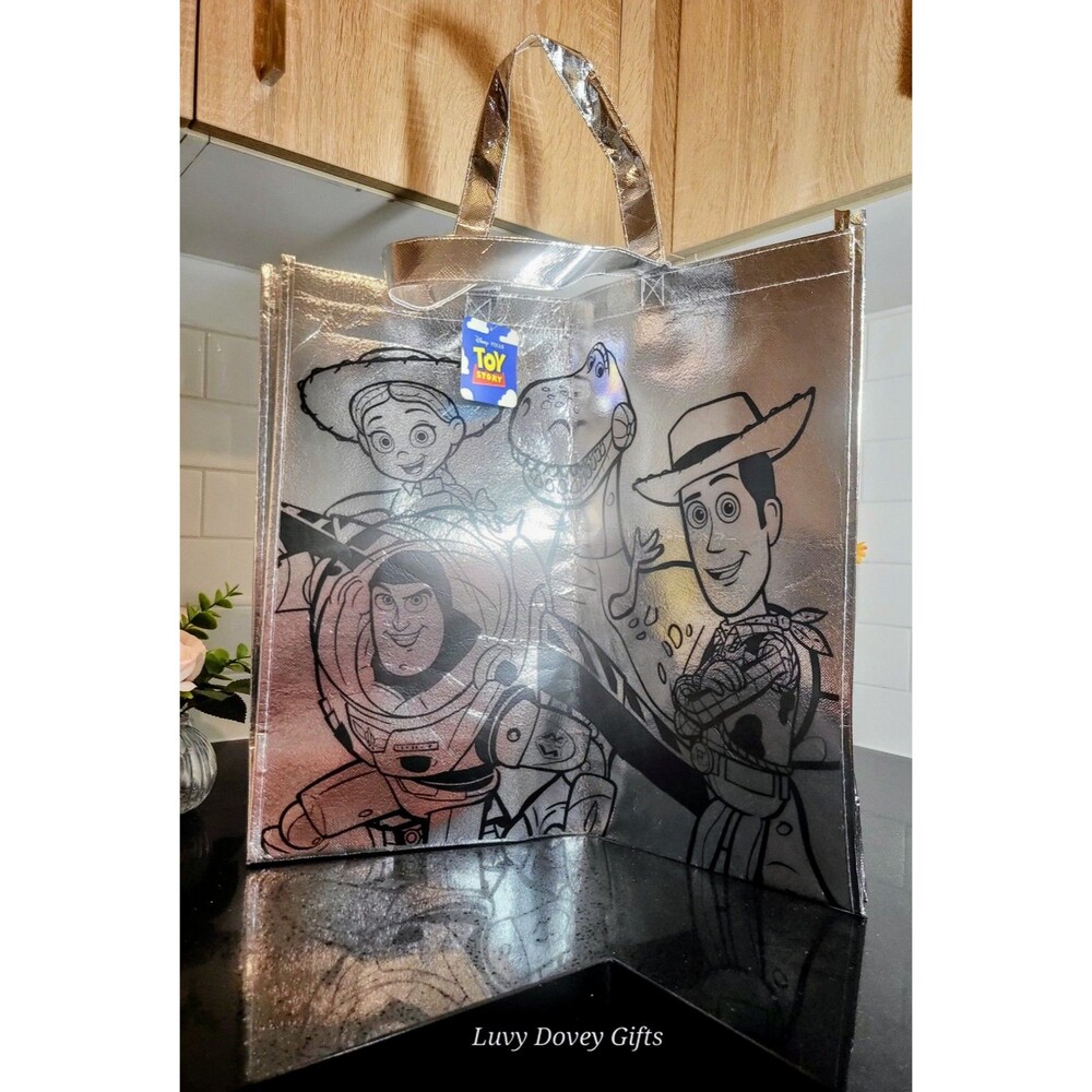 Disney's Toy Story Silver Bling Viral Reusable Tote bag Marshalls TJ Maxx NWT